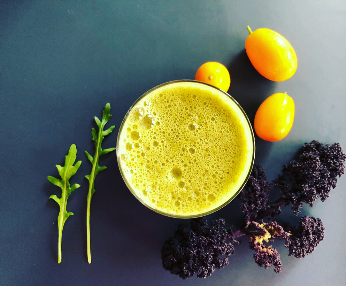 Zaubertrank – Green Smoothie mit Rucola und Kumquats